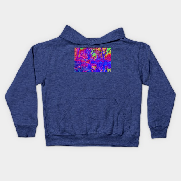 Atomic Garden Digital Artwork by Christine aka stine1 Kids Hoodie by Christine aka stine1